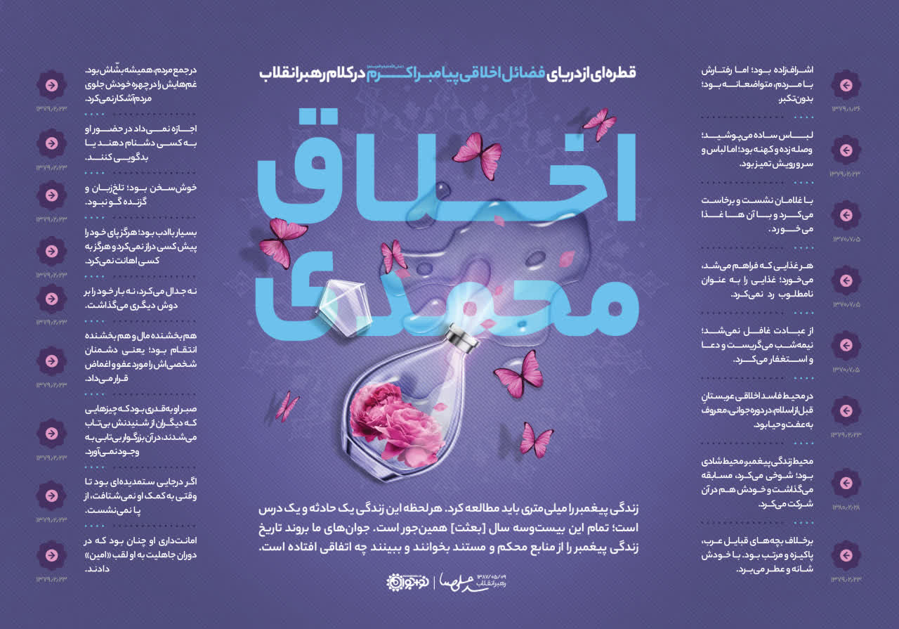 اینفوگرافی؛ اخلاق محمدی